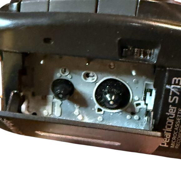 Vintage Olympus Pearlcorder S713 Microcassette Recorder Black VCVA RUNS - Picture 13 of 13